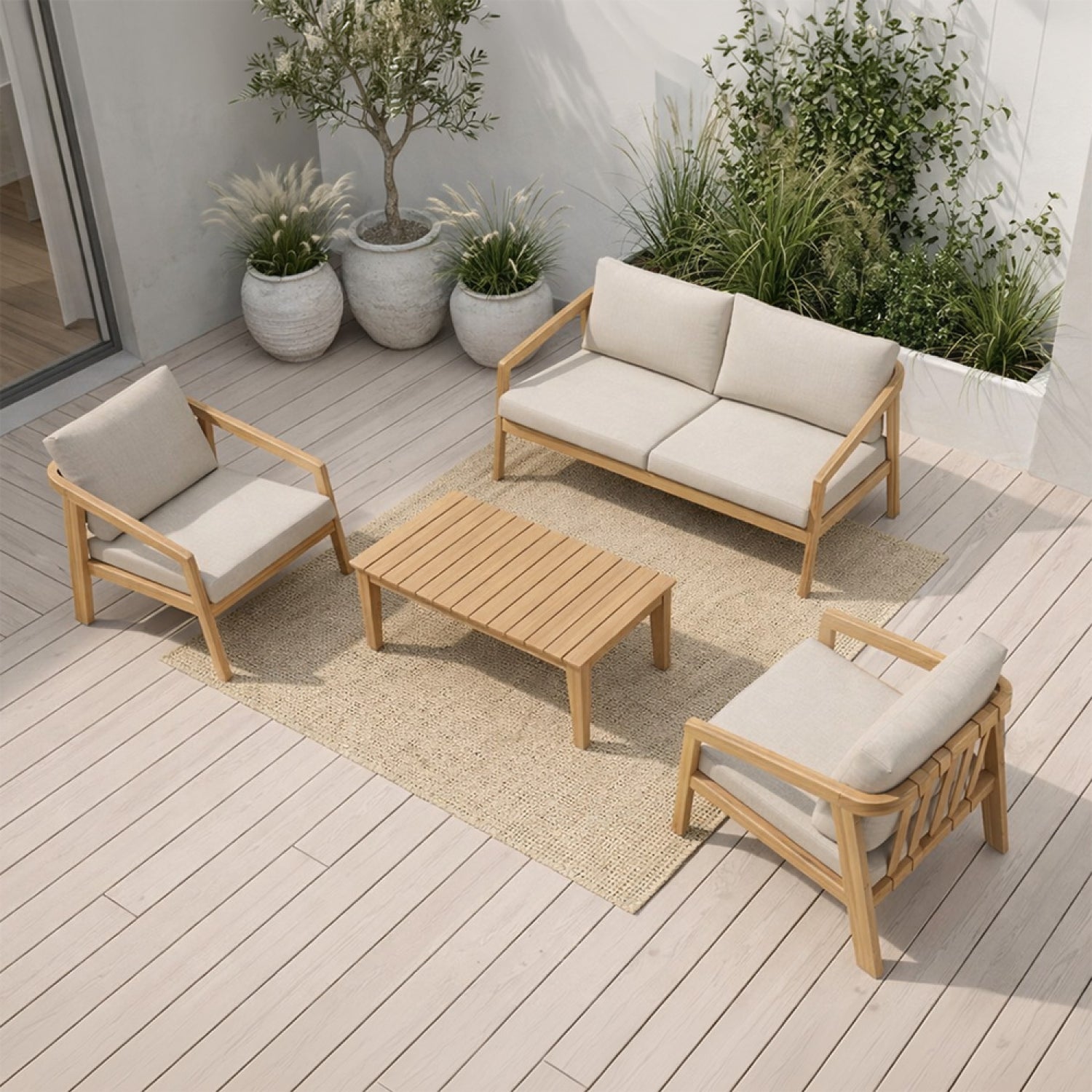 concept-usine-sapa-4-salon-de-jardin-bois-acacia-4-places image 3
