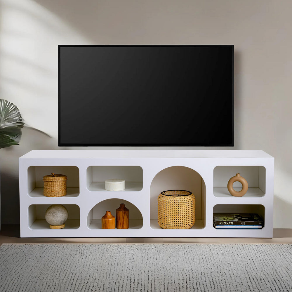 concept-usine-ferlis-buffet-bas-blanc-160-cm-7-niches-moderne image 5