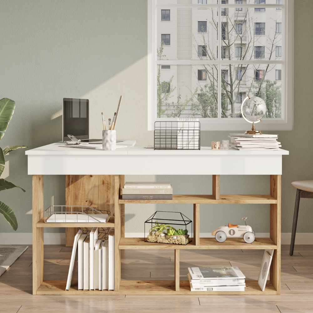 concept-usine-tyo-bureau-angle-blanc-bois-avec-rangement-8-tag-res image 3