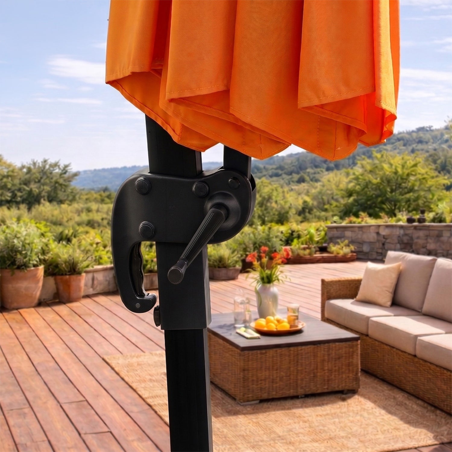 concept-usine-castillo-parasol-d-port-350-cm-orange-rotatif-solaire image 4