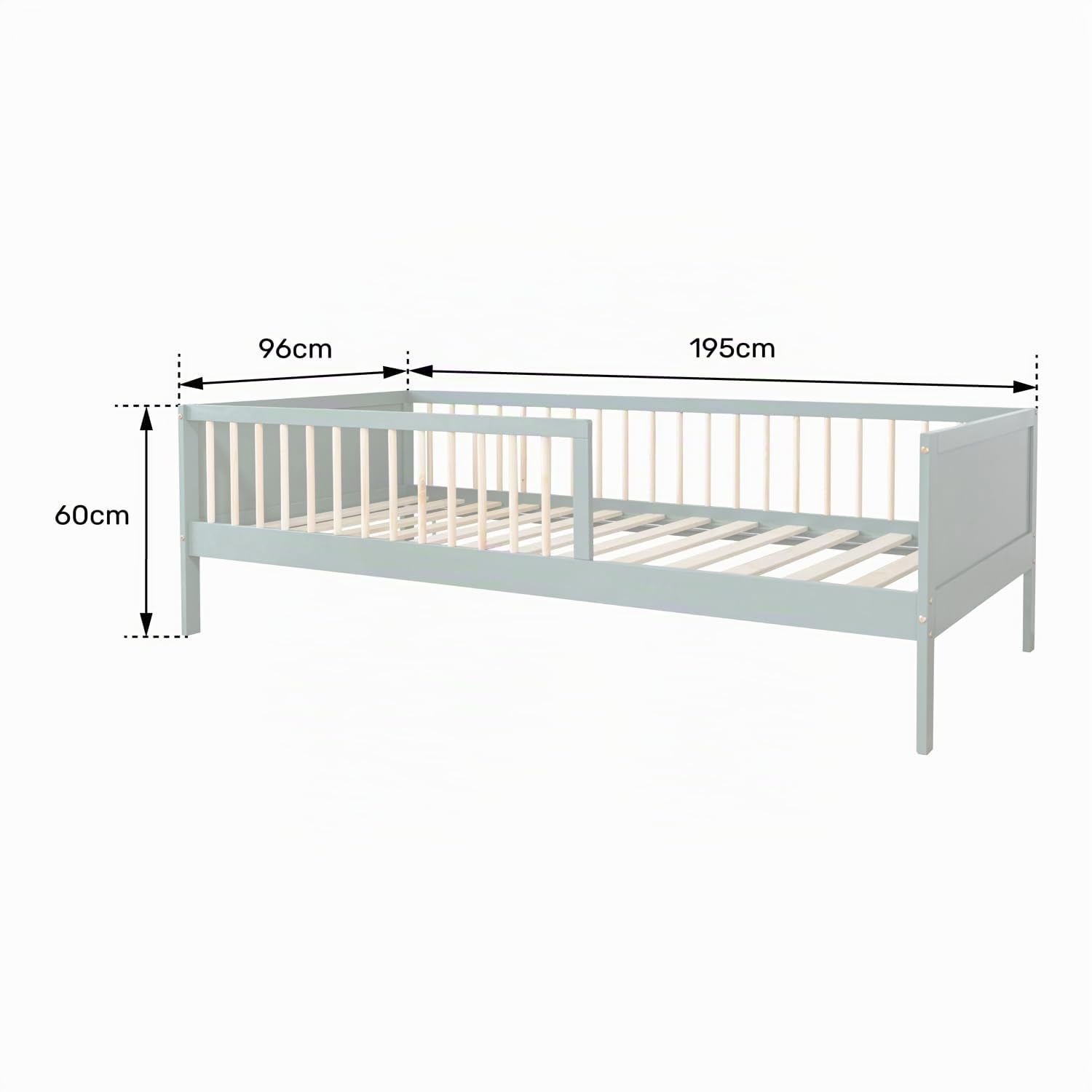 happy-garden-adam-lit-enfant-190x90-blanc-2-tiroirs-bois image 3