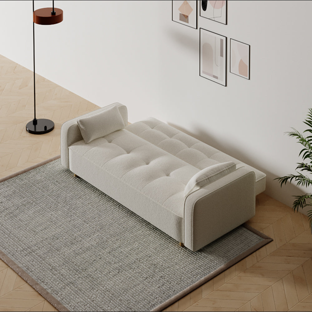 concept-usine-copenhague-canap-convertible-bouclette-blanc-3-places image 3