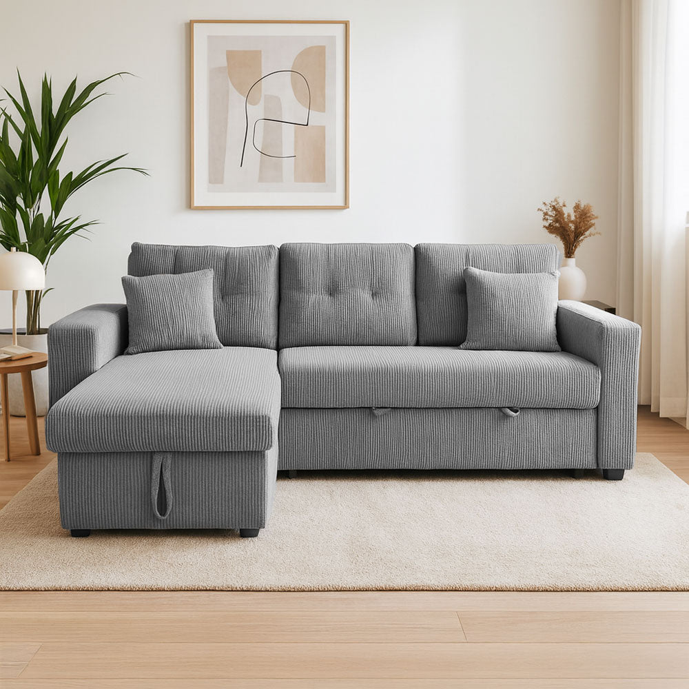 concept-usine-glasgow-canap-d-angle-convertible-velours-beige-4-places image 2