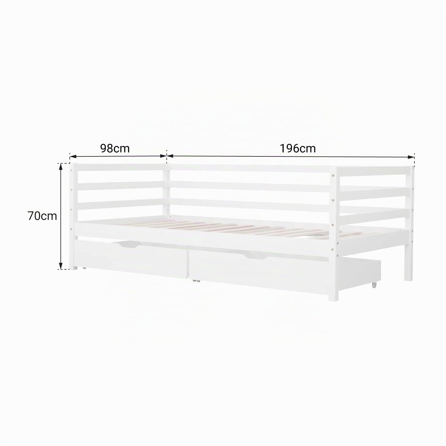 happy-garden-jules-lit-banquette-enfant-190x90-blanc-2-tiroirs image 3
