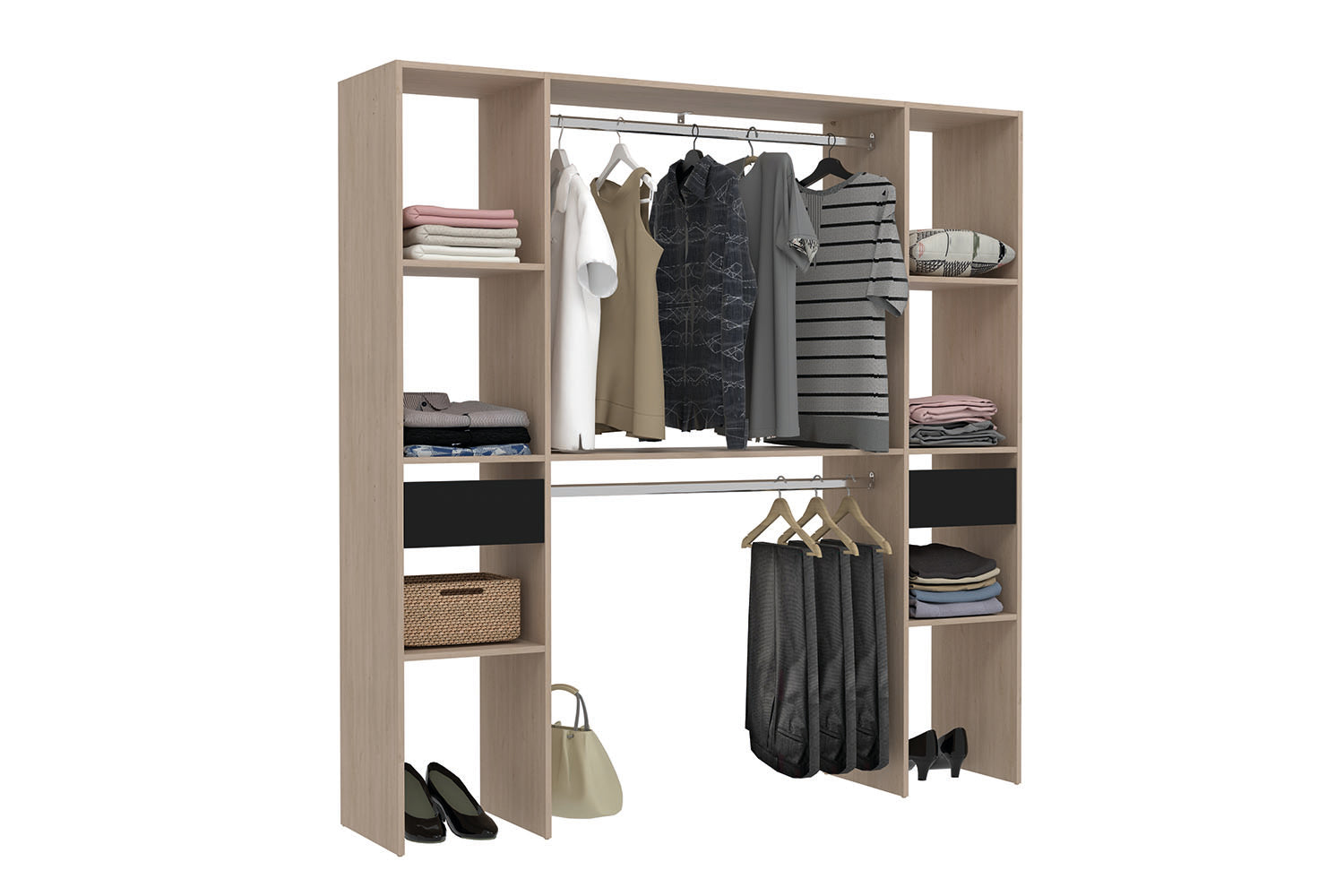 concept-usine-elys-e-dressing-blanc-180-cm-2-penderies image 5