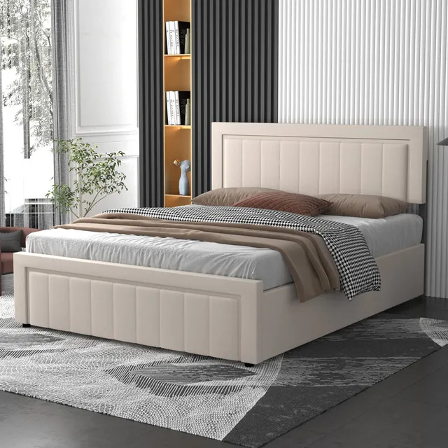 concept-usine-nashville-lit-coffre-160x200-velours-beige image 1