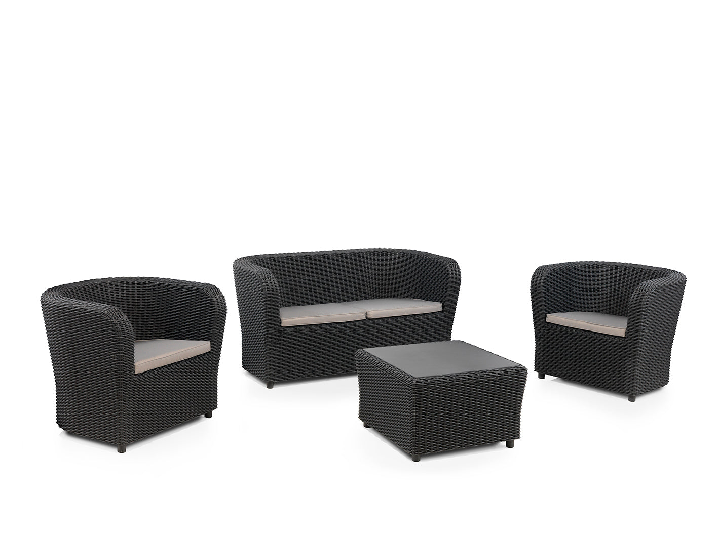 concept-usine-nova-salon-de-jardin-4-places-rotin image 2