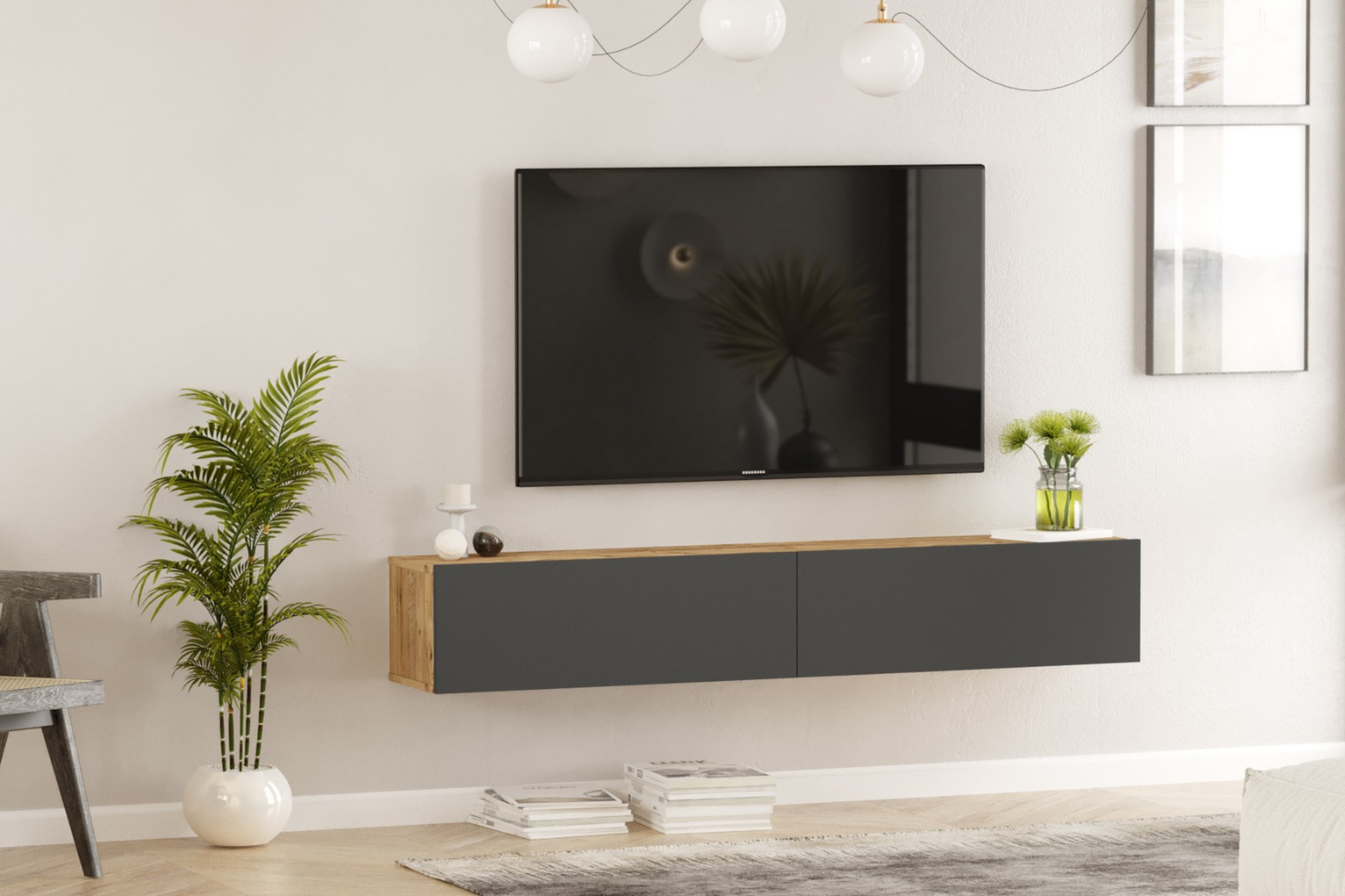 concept-usine-hyl-meuble-tv-mural-180-cm-bois-et-gris image 1