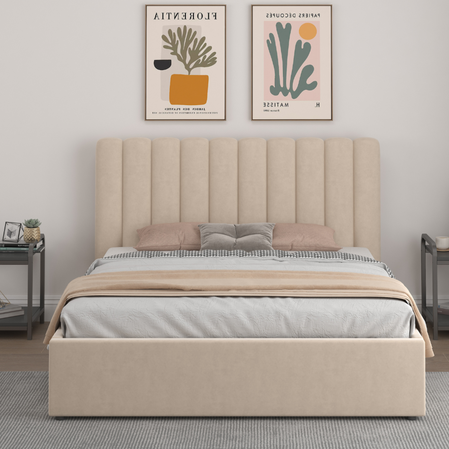 concept-usine-savannah-lit-coffre-velours-beige-140x190 image 4