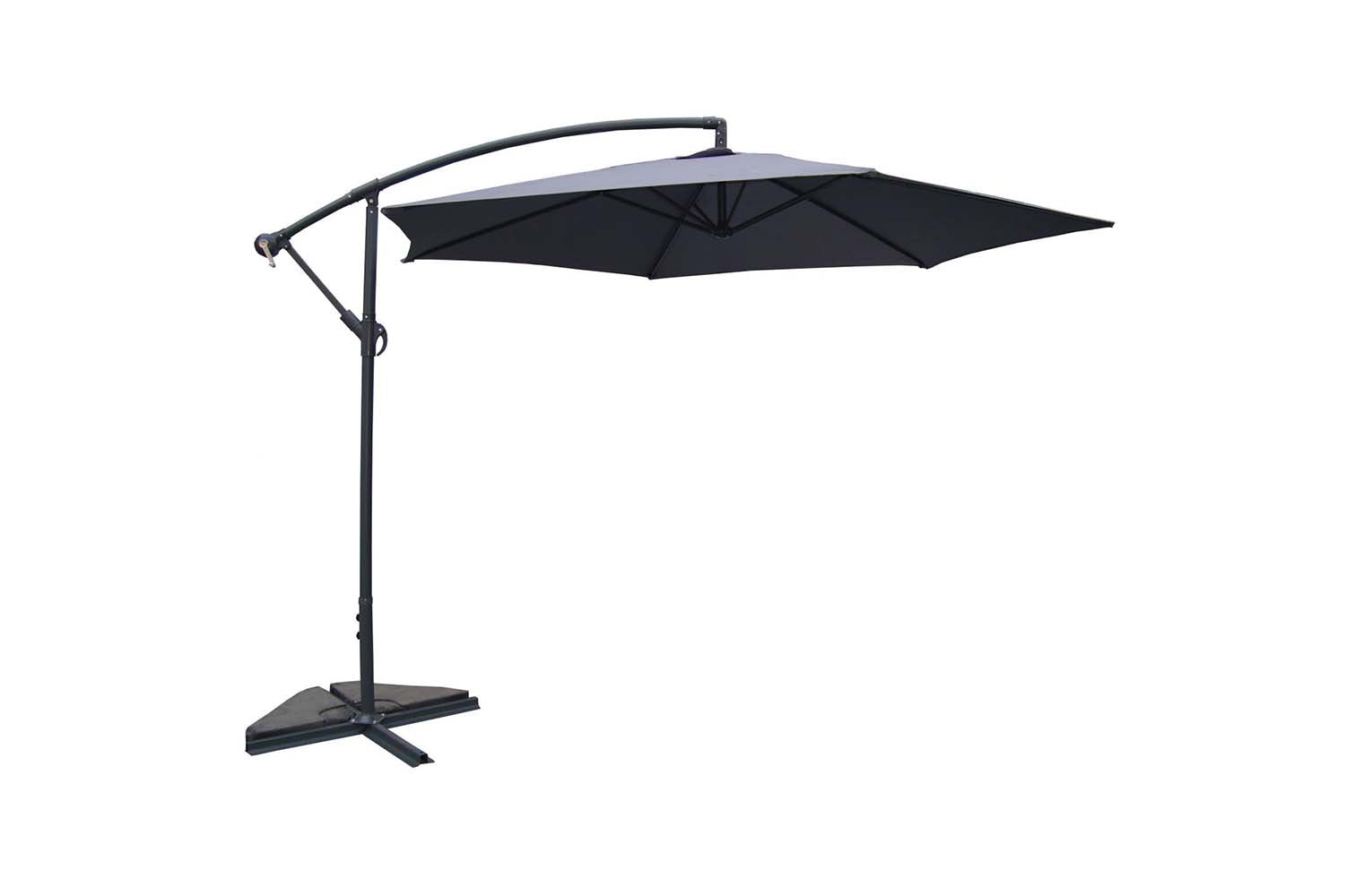 concept-usine-porticcio-parasol-d-port-gris-300-cm-inclinable image 1