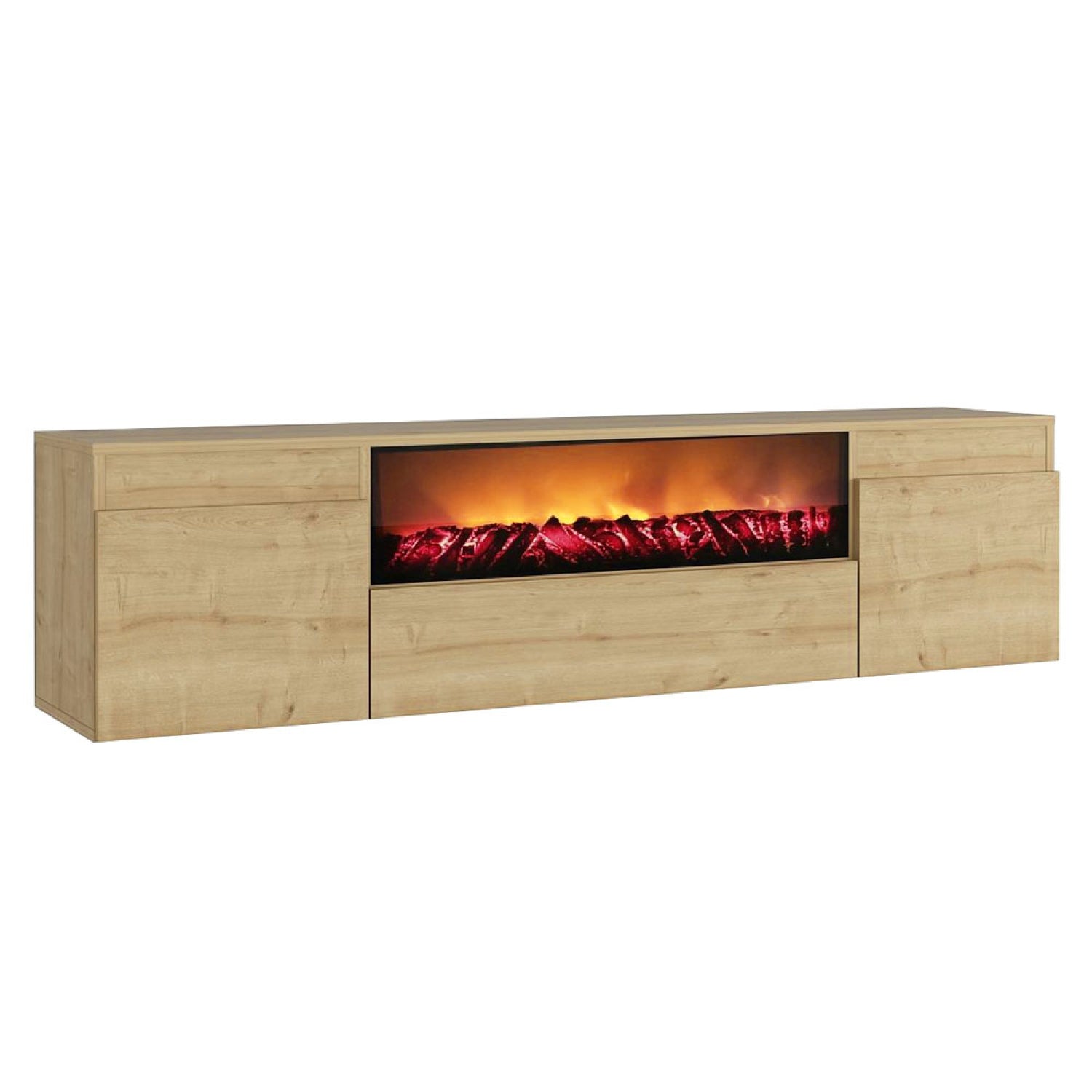 concept-usine-pyro-meuble-tv-180-cm-effet-ch-ne-avec-chemin-e-led image 5